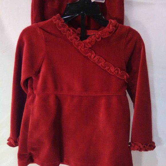 The Children's Place 2 piece Set Color Red Ruffle Size 24 Months - Picture 5 of 7
